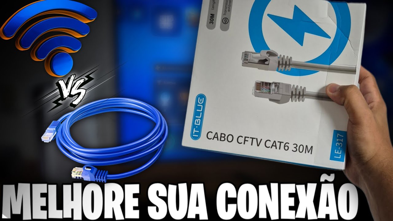 Cabo CAT6 no PS5 Vale a Pena? Unboxing e Teste Real vs Wi-Fi