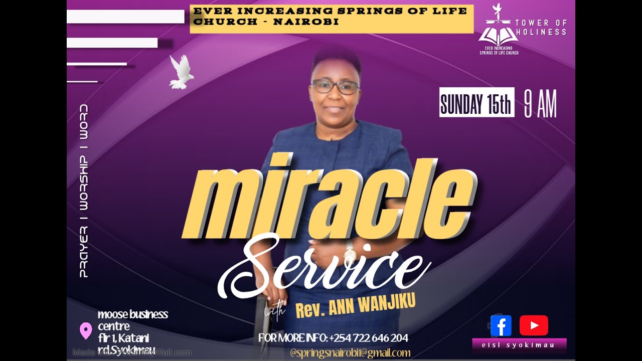 MIRACLE SERVICE// REV.ANN WANJIKU// BARRIERS TO BREAKING LIMITATIONS