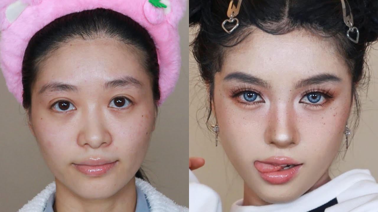 ENG) 美式甜心辣妹伪雀斑妆教程 Fake Freckles Makeup Tutorial | 如何打造混血感？新手友好修容技巧 | April的草莓啊