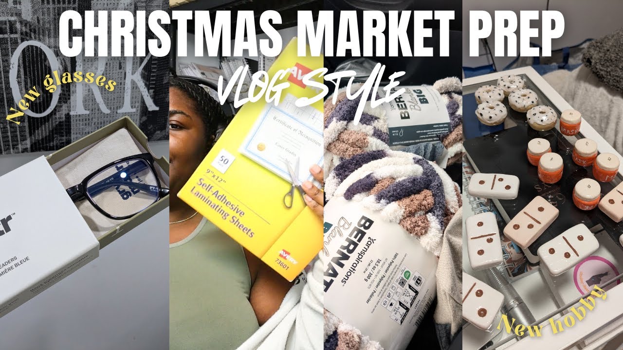 PREPARING FOR MY SECOND VENDOR EVENT POP UP SHOP | CHRISTMAS MARKET | ENTREPRENEUR LIFE VLOG