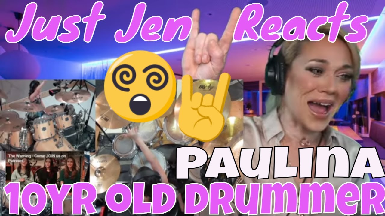 10yr old Paulina My Life Would Suck DRUM COVER Reaction | Paulina From The Warning Band Drum Cover