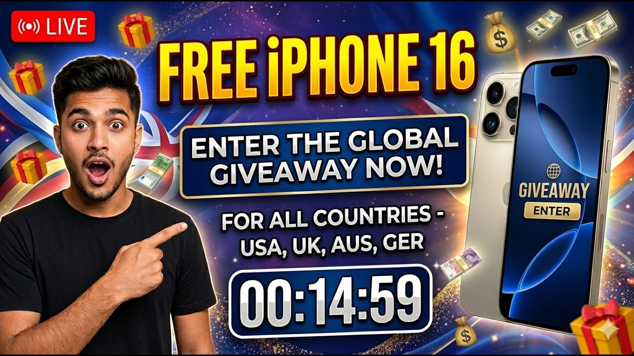 How to Get iPhone 15/16 Pro Max - Global Giveaway 2026 (USA, UK, AUS, GER)