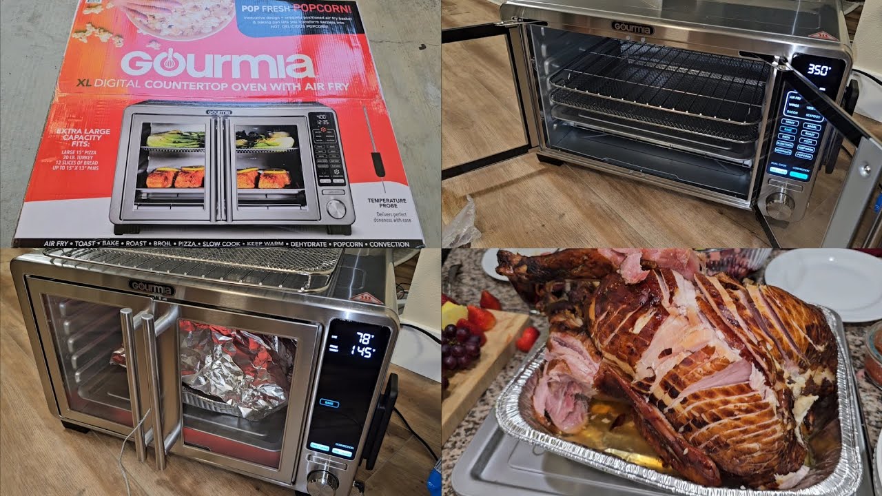 Costco Sale Item Review Gourmia XL Digital Countertop Oven with Air Fry and Temperature Probe Turkey