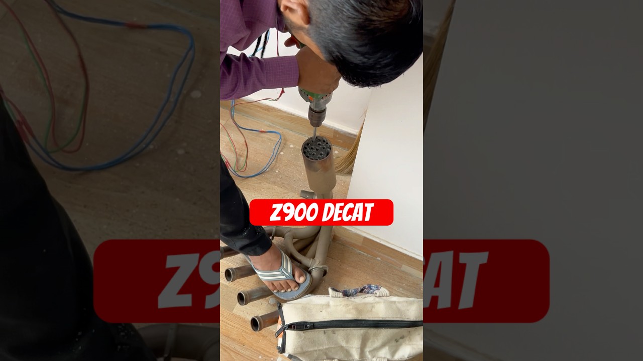 Z900 - The Real Decat Exhaust System #z900 #exhaustsystem