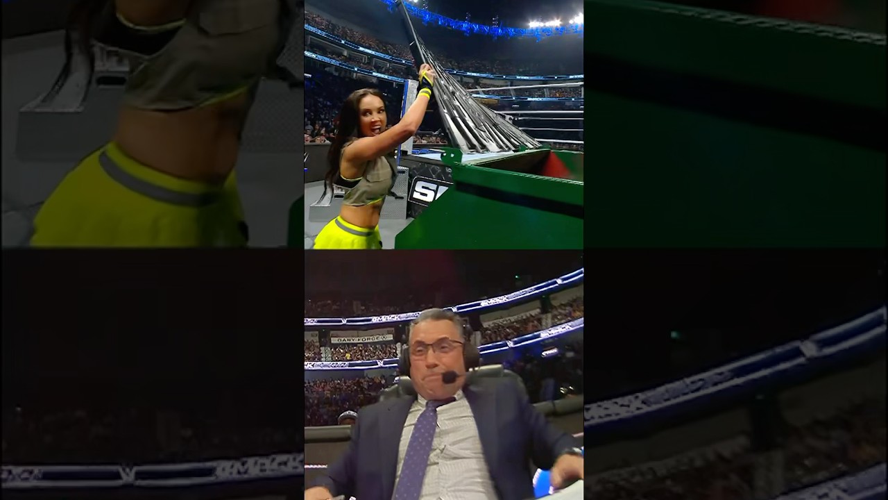 Corey Graves and Michael Cole were having the time of their lives during the Dumpster Match 😂