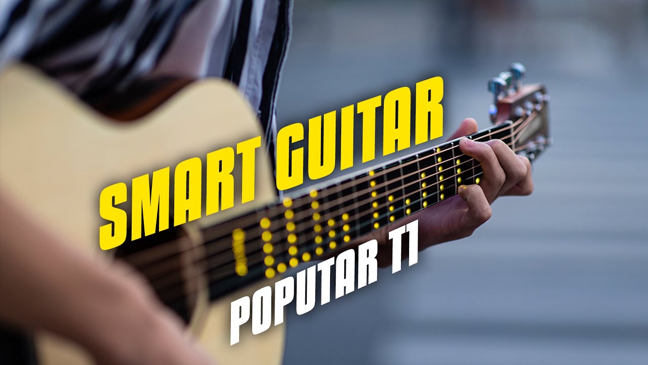 Обзор моей НОВОЙ УМНОЙ ГИТАРЫ 🎸 Poputar T1!