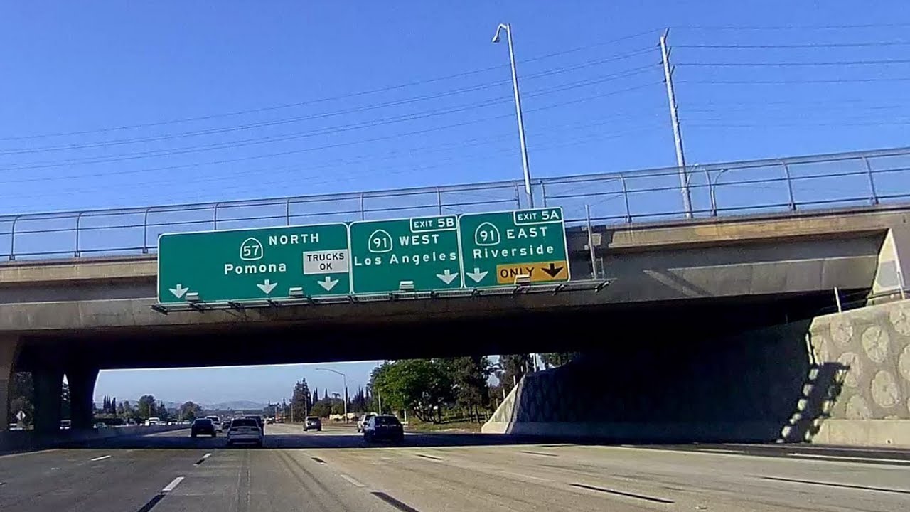 California route 57 end to end - Orange to San Dimas