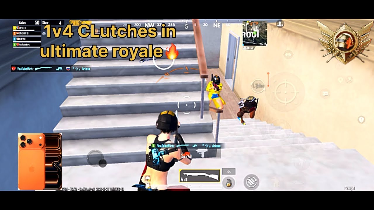 ZİRVE SAVAŞI 1v4 GAMEPLAY 🔥17 PRO MAX TEST 120 FPS 