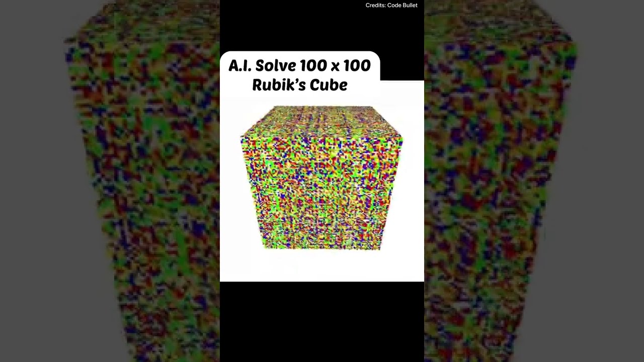 A.I. Solve 100 x 100 Rubik&rsquo;s Cube