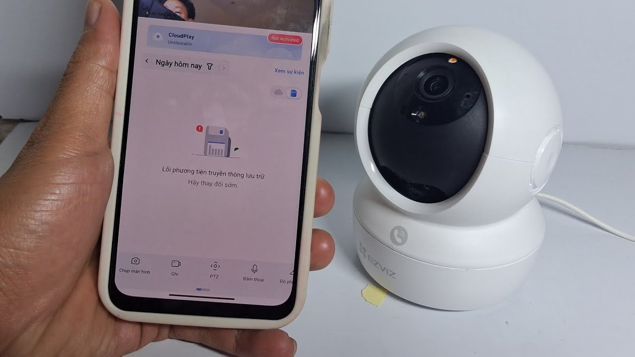 Hướng dẫn cách kiểm tra và khắc phục lỗi không xem lại được dữ liệu video camera ezviz 