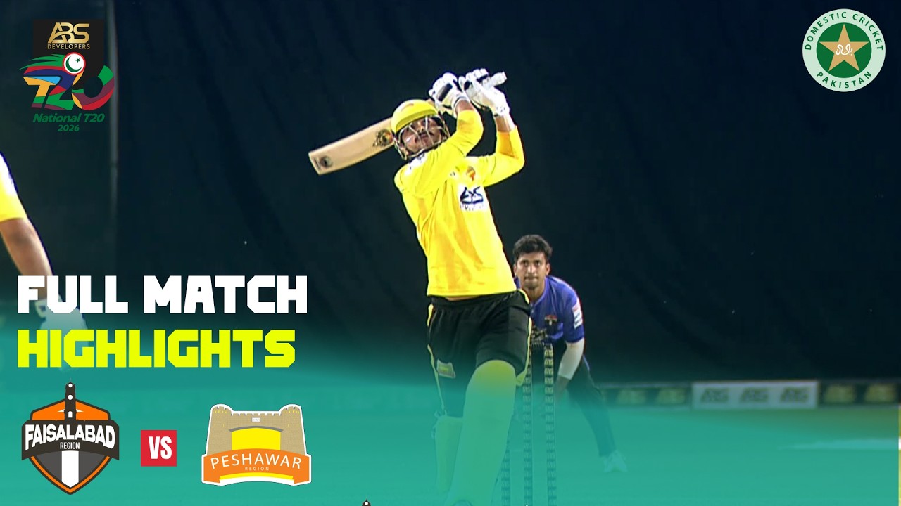 Full Highlights | Faisalabad Vs Peshawar | Match 13 | ABS Developers National T20 Cup | MZA1H