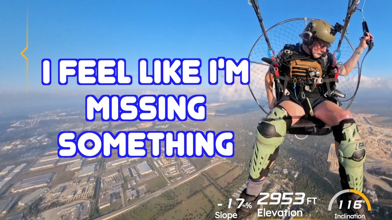 Frightened at 2000ft with no reserve parachute- paramotor talk