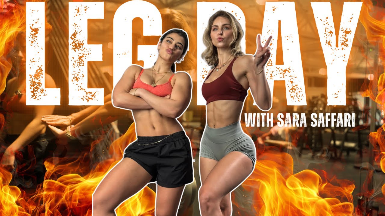 getting an insane glute pump with Sara Saffari | leg day vlog
