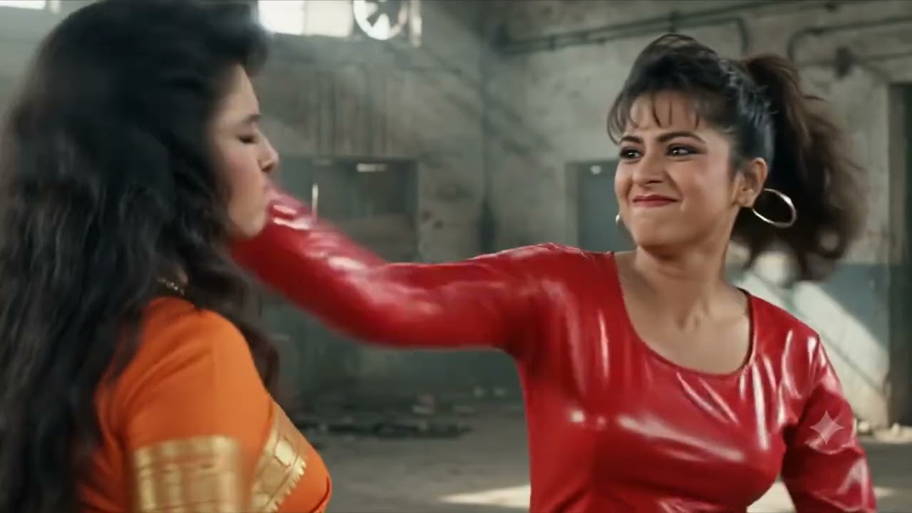 AI generated catfight video