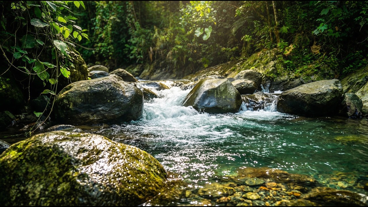 Relaxing River Sounds for Deep Sleep 🌙 Natural Water Sound for Stress Relief