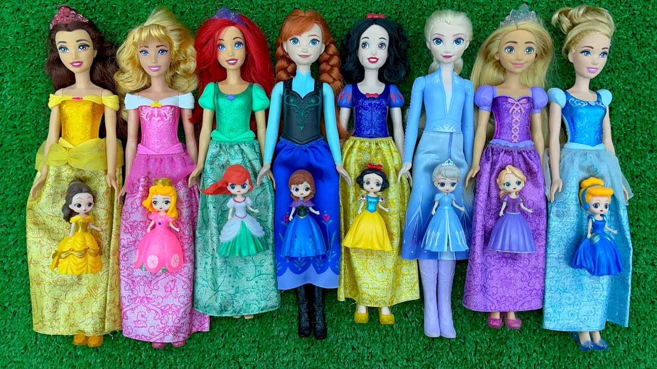 Disney Princess Doll Makeover ~ DIY Miniature Ideas for Barbie   Wig, Dress, Faceup, andMore! DIY