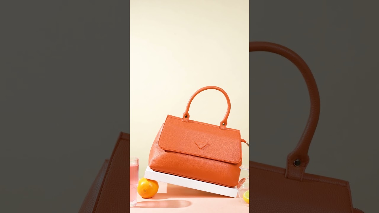 Ottilie Orange Handbag #fabious #bagsonline #styalist #handbags #trending #latestbags #viralbags