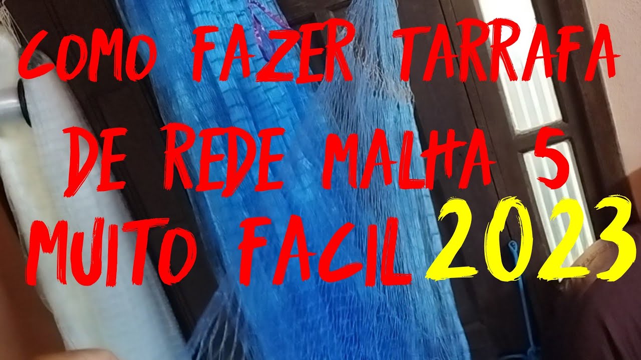COMO FAZER TARRAFA DE REDE MALHA 5.FACIL