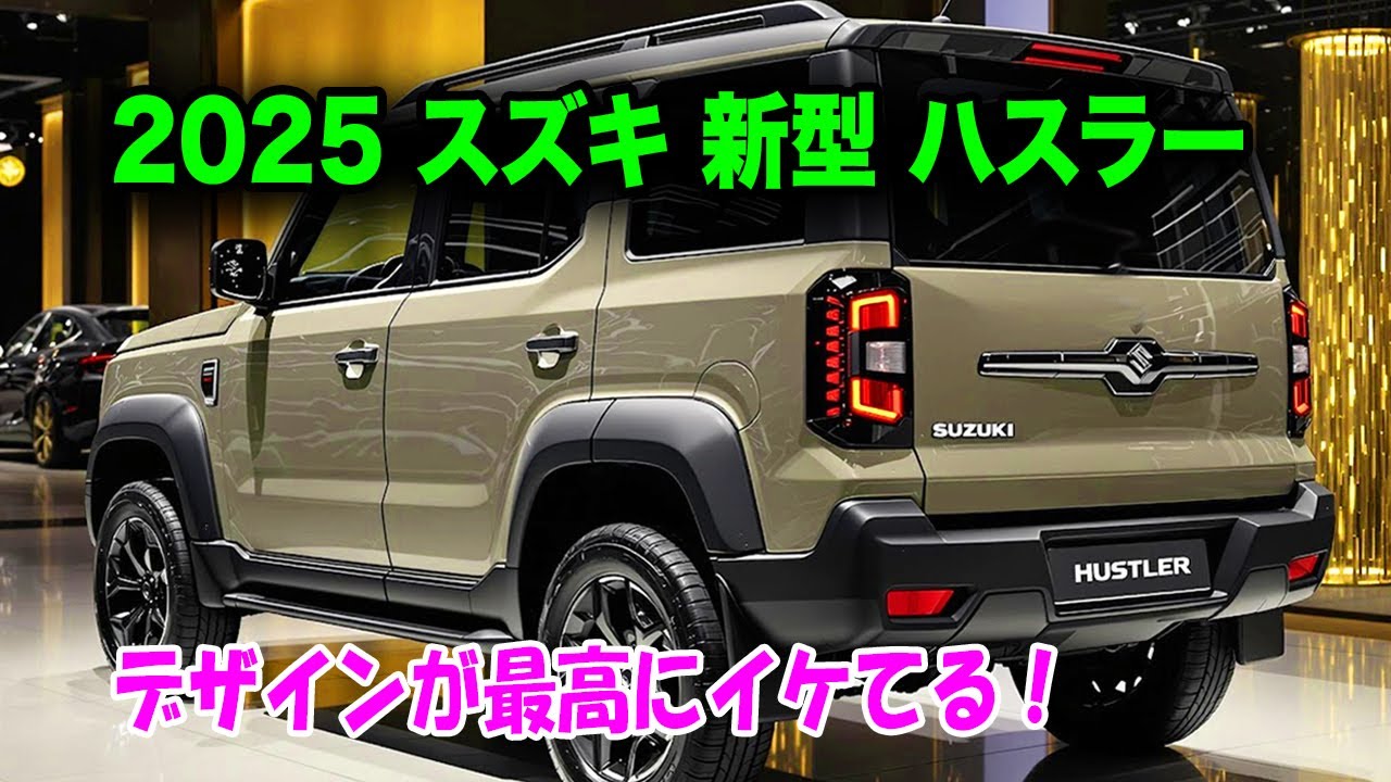 2025年スズキ新型ハスラーフルモデルチェンジ登場、デザインが最高にイケてる！装備向上でやや価格上昇も納得の価値！