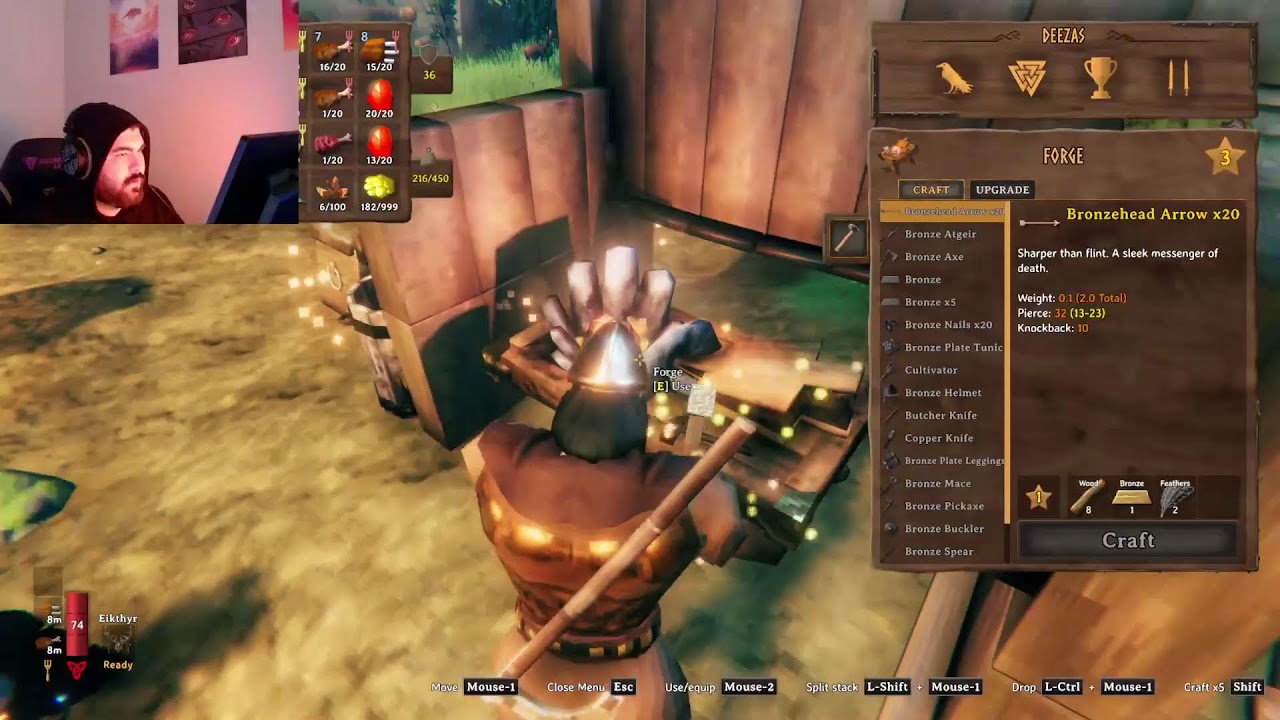 Playing Valheim
