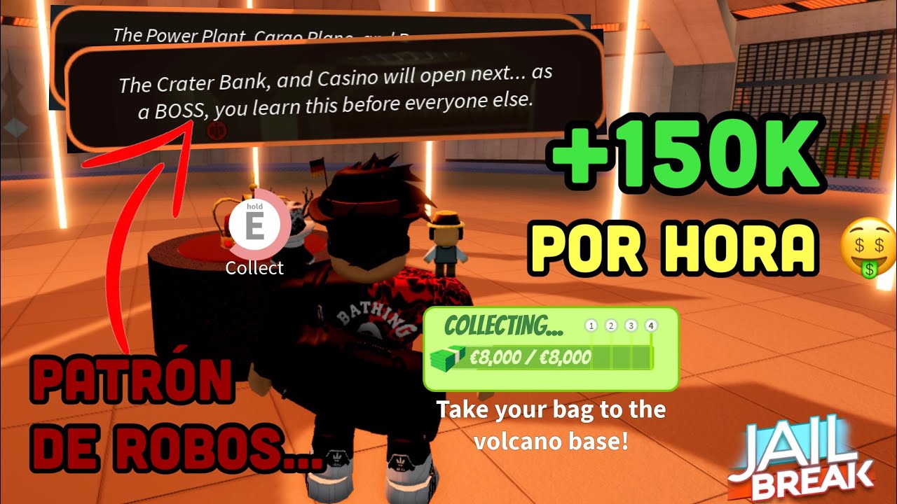 (2023) ¡¡CÓMO CONSEGUIR MUCHO DINERO EN JAILBREAK!! 🤑👌 (+150K por hora 🤯) | Roblox