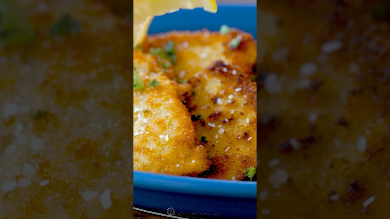 Crispy Chicken Schnitzel -  Juicy, Crunchy & So Easy! #shorts