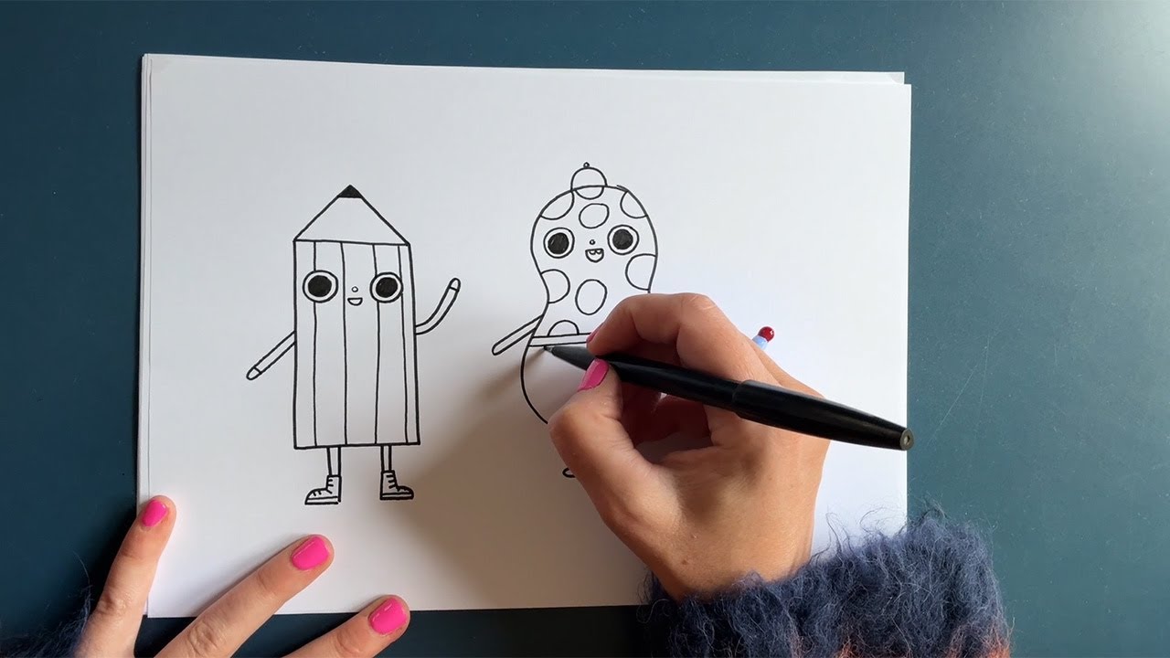 Pencil's Best Story Ever: How to draw Pencil and Peanut