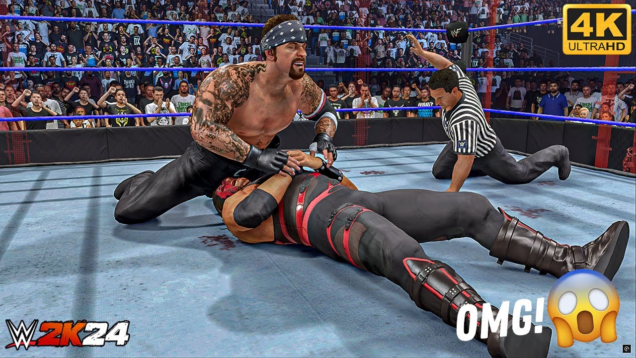 WWE 2K24 - Kane vs. The Undertaker - Hell in a Cell Match | PC [4K60]
