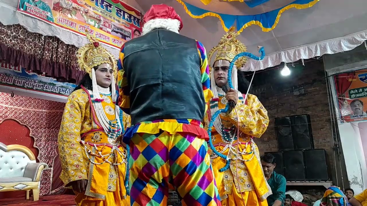 अशूर बनकर टिंकू कानपुरी ने जनता को खूब हंसाया शानदार कॉमेडी के साथ छिवलहा फतेहपुर रामलीला 2023