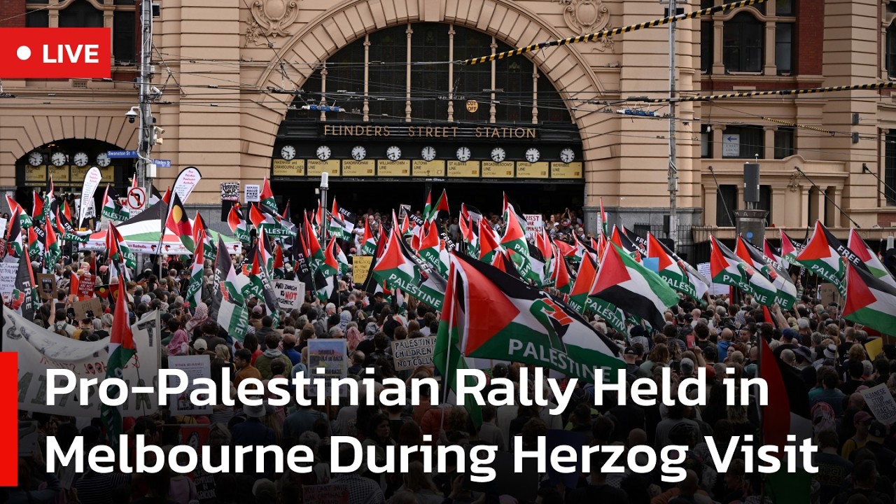 🔴LIVE: Pro-Palestinian Rally Planned in Melbourne Against Israeli President Herzog’s Visit | AC1W