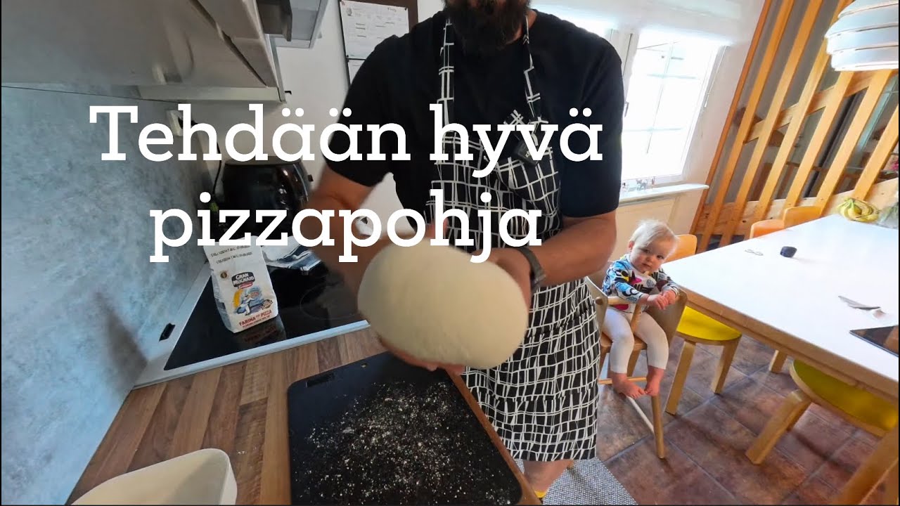 T&auml;ydellinen pizzapohja / Pizzaa Oonilla (osa 1/3)