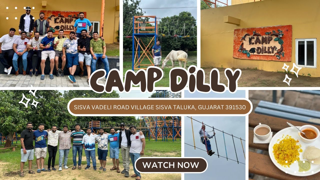 Camp Dilly Resort 🥳😍 📍Sisva Vadeli road Village Sisva Taluka, Gujarat 391530 #resort #vadodara #fun