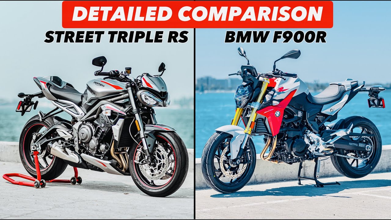 BMW F900R против Triumph Street Triple 765 RS (подробное сравнение)