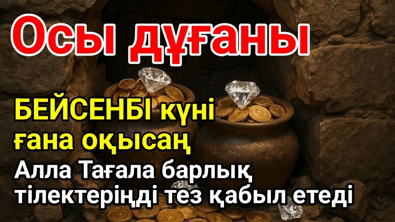 БЕЙСЕНБІ 💰 КҮНІ ЕҢ ҚҰДІРЕТТІ ДҰҒА!, Барлық тілектер орындалады! БАЙЛЫҚ, ПАЙДА ЖӘНЕ БАҚЫТ🌙 #уағыфз