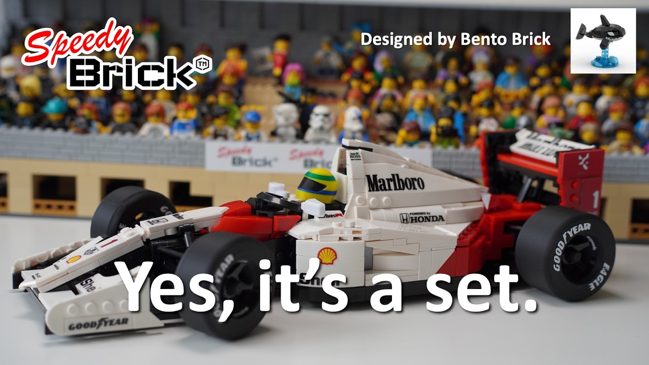 Набор Lego Icons MOC 247636 McLaren MP4/6 плюс улучшения. Разработан BentoBrick, набор от LesDIY.
