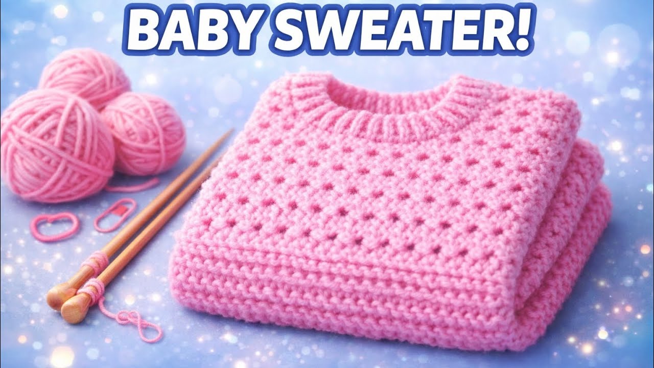 💫💯Brilliant 💖 knitting🧶 baby👶🏻sweater🩷 with beautiful ❤️ pattern and unique✨ design 💕|How⭐ to make?💗