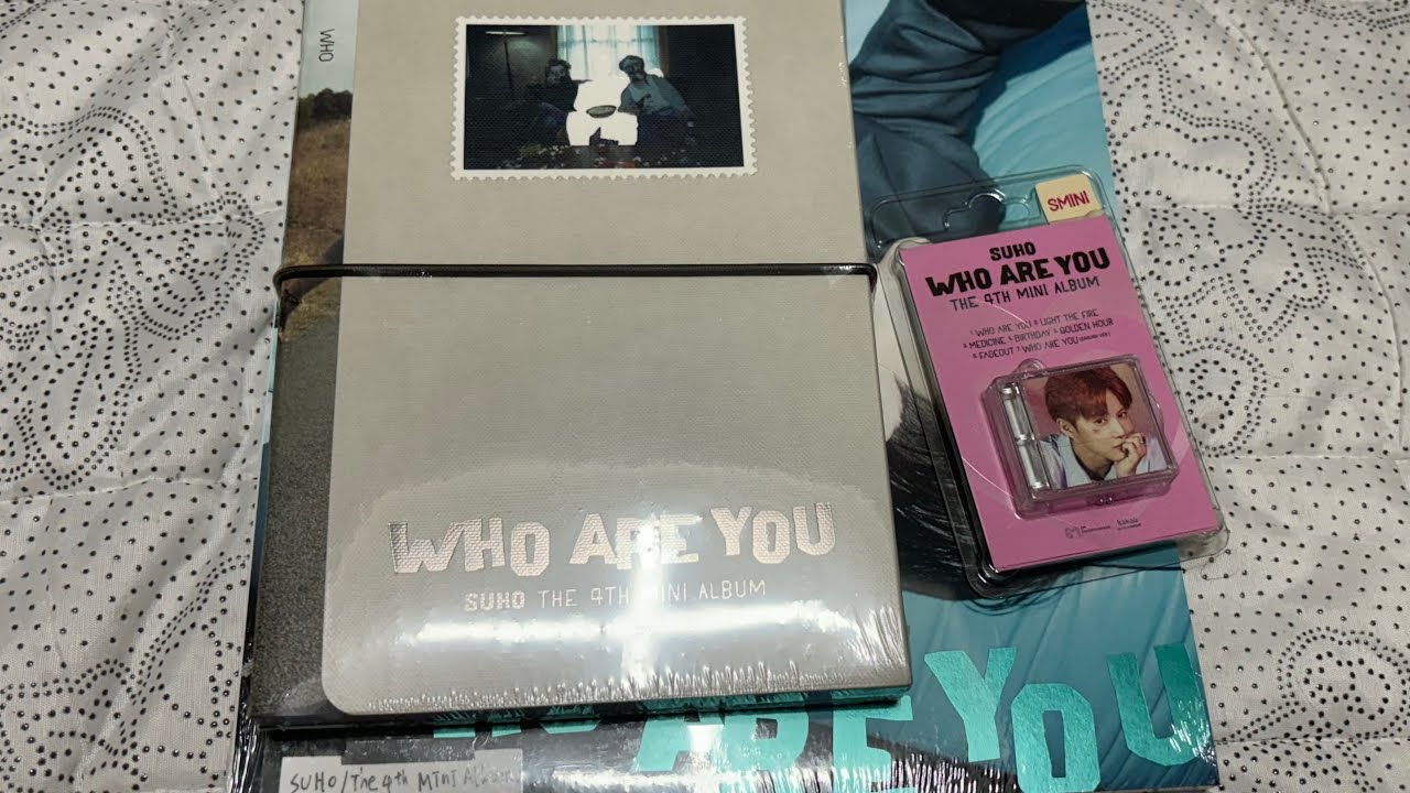 Unboxing EXO SUHO- Who Are You (photobook, Stranger, and smini)