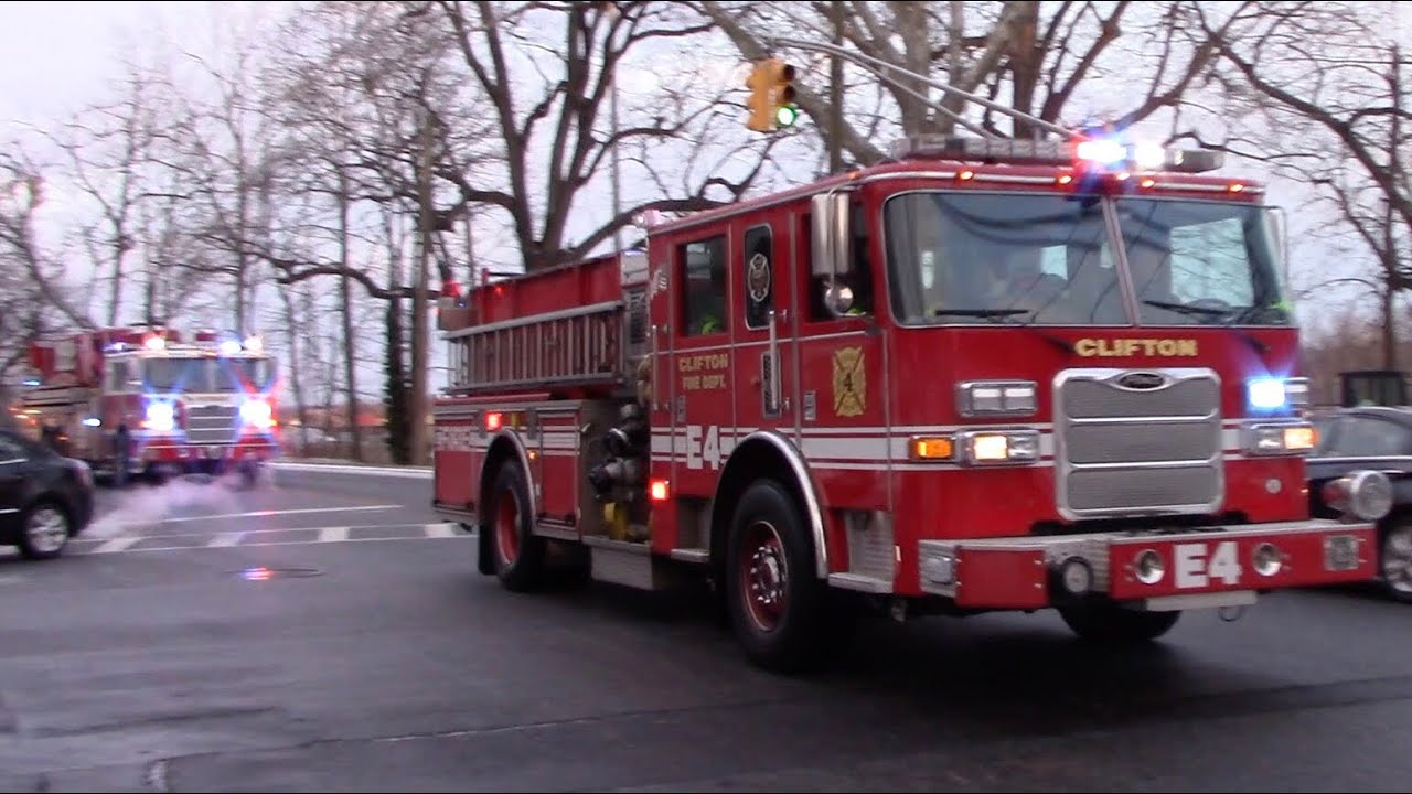Passaic Fire Engine 3 Clifton Fire Engine 4 Paterson Fire Ladder 1 Responding 1-30-19