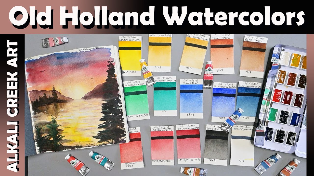 Art Haul Follow-Up - Old Holland Watercolors Complete Review.