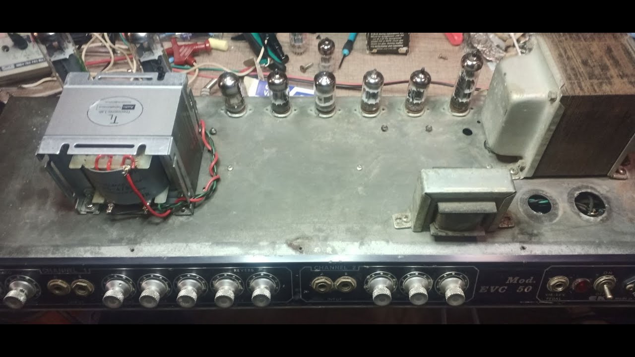 EKO EVC 50 modded power amp - output stage