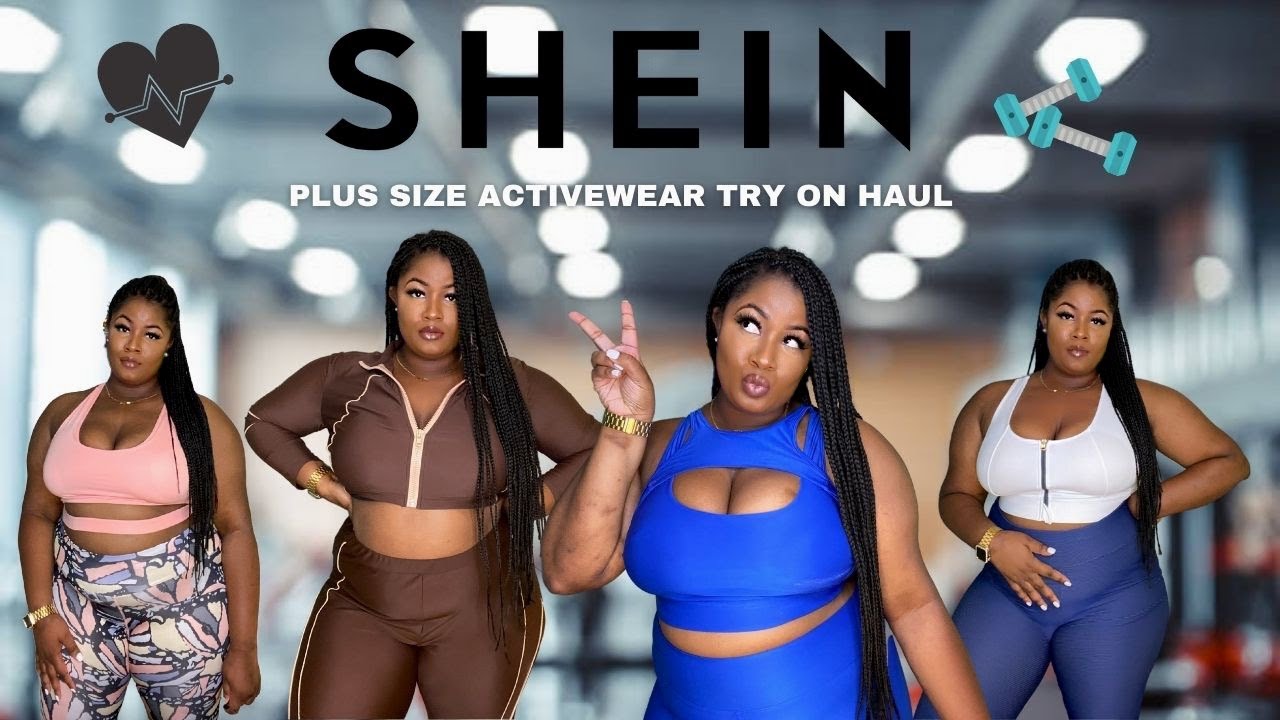 HUGE SHEIN PLUS SIZE ACTIVEWEAR TRY ON HAUL | BIG GIRLS WORKOUT TOO!