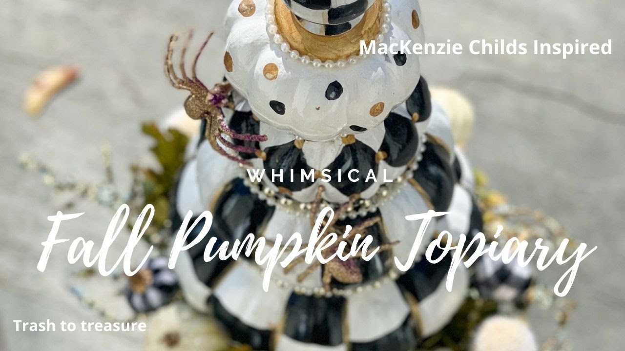 The Whimsical Fall Pumpkin Topiary You Can't Resist