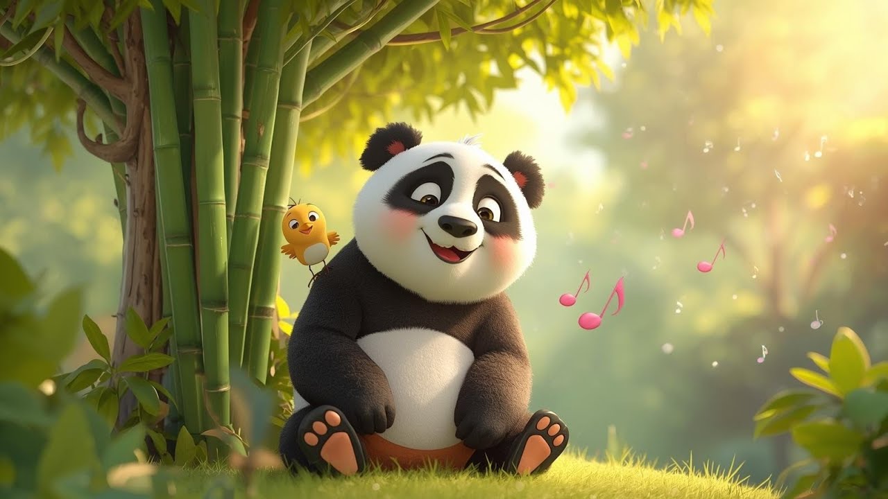 El Panda Tímido que Come Bambú | Una canción infantil divertida