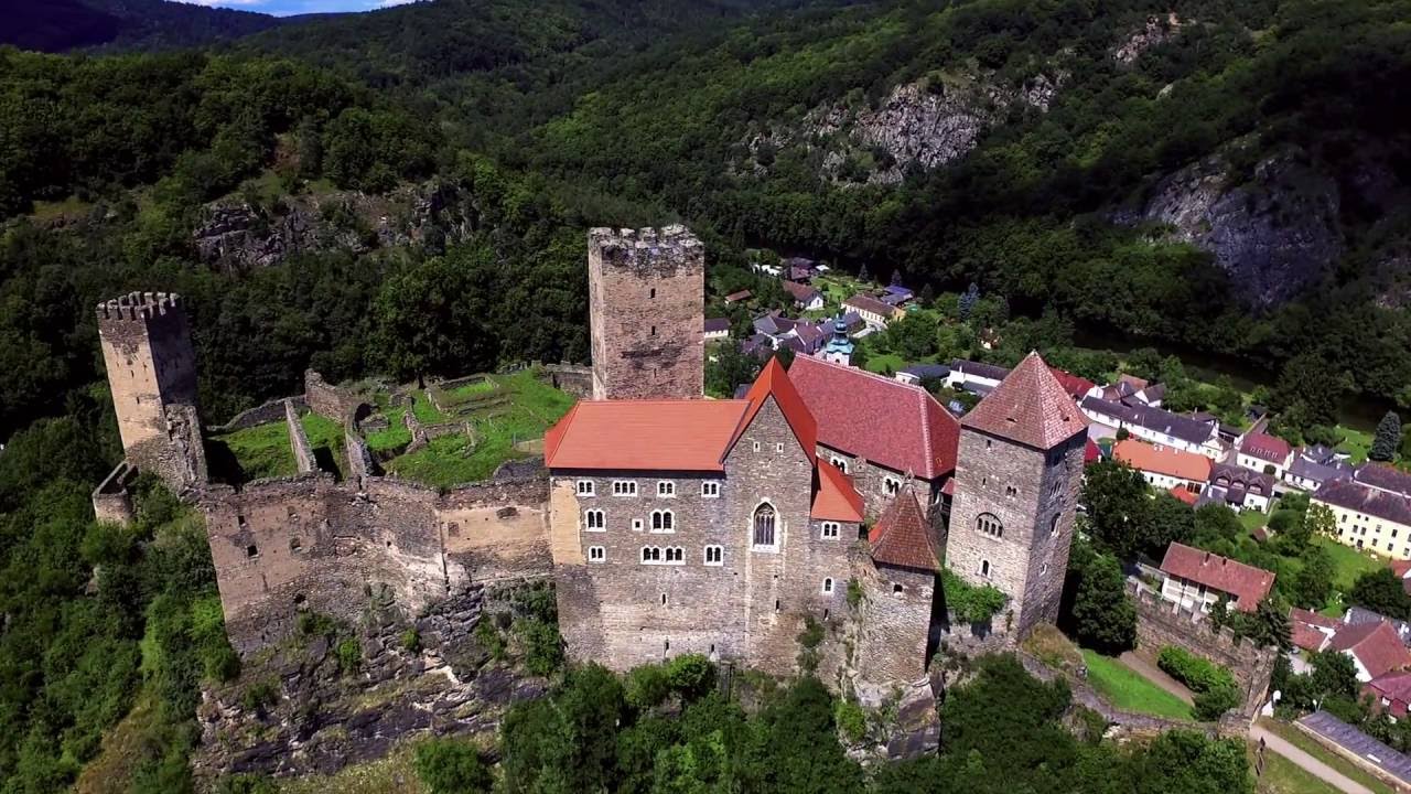 Burg Hardegg Austria by Drone