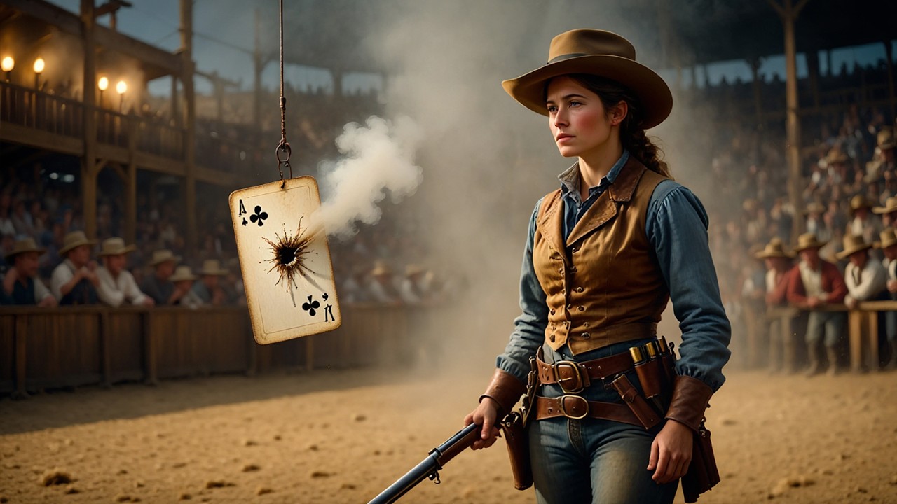 De la maison de travail aux tribunes royales : la véritable histoire d’Annie Oakley