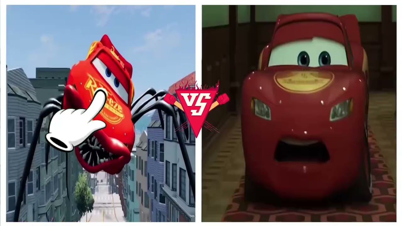 Cursed McQueen 🆚 Real McQueen – Cartoon Horror Battle!