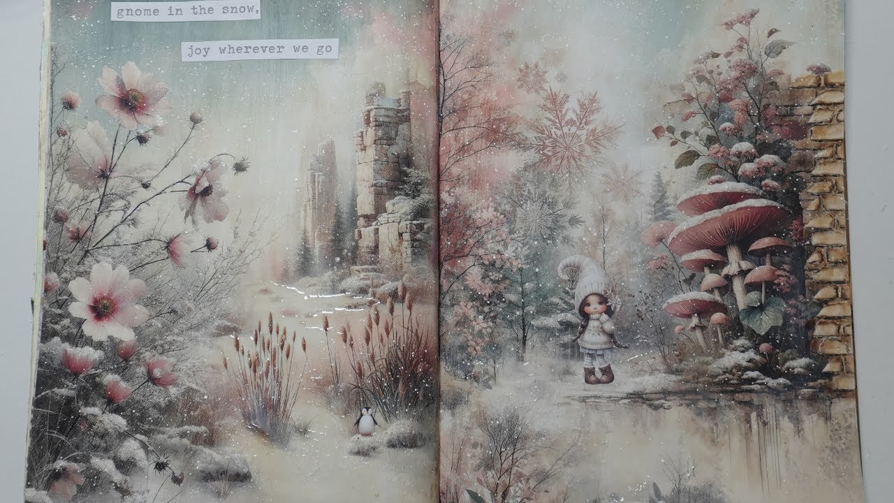 Art Journaling, mit den Winterbüchern von @Maremi SmallArt