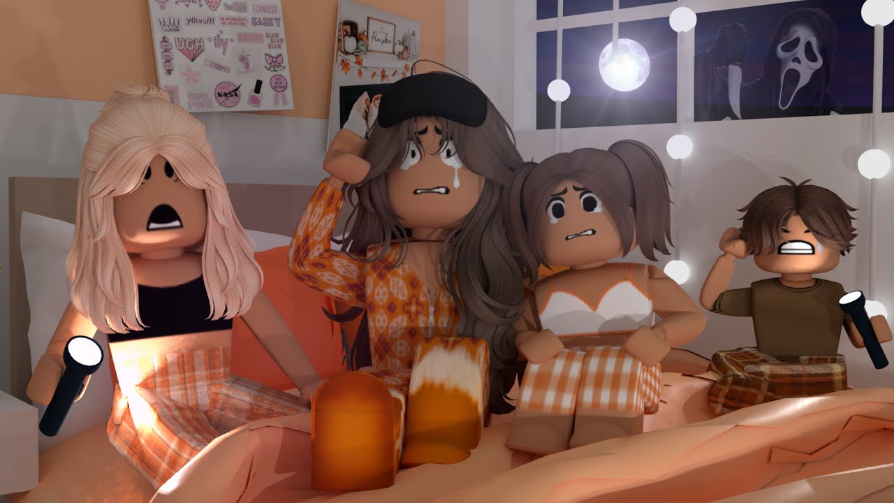 Our Fall House Is HAUNTED! *A GHOST CHASED US…WE TRIED TO ESCAPE?* VOICES Roblox Bloxburg Roleplay