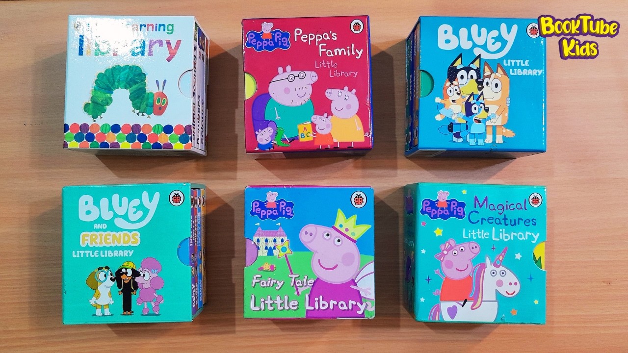 📚 LITTLE LIBRARY BOOK COLLECTION | Peppa Pig 🐷 | Bluey 🐶 | Learning Books for Kids