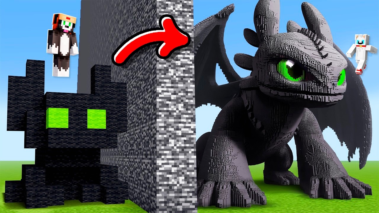 ¡Hice Trampa con DRAGONES en Batalla de Construccion en Minecraft! 😂🐲